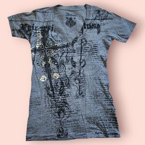 Archaic By Afflictiom Heather Gray T Shirt
